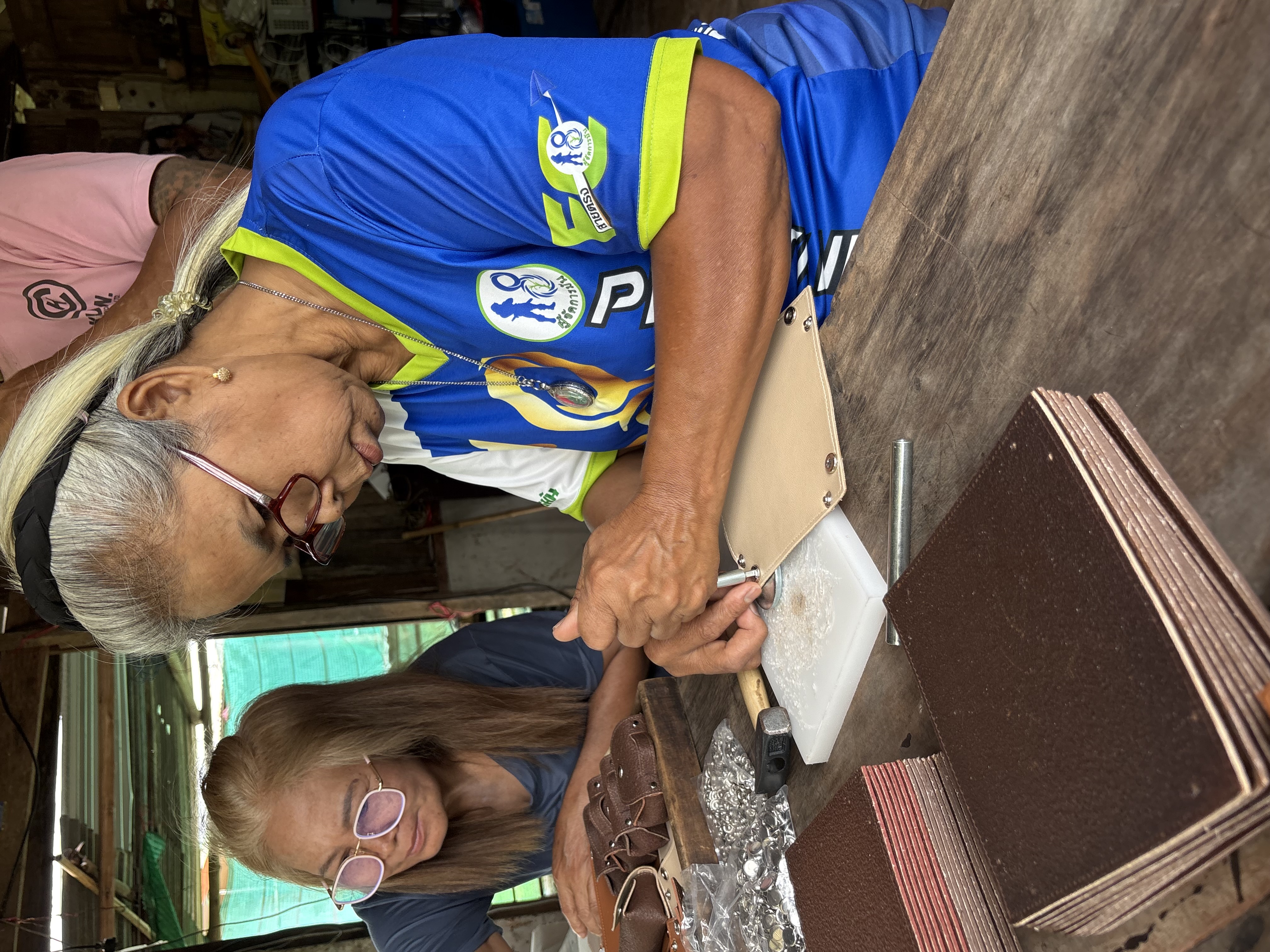 Assembling prefabrication kits in the village